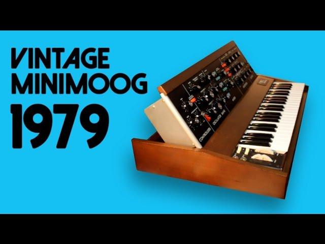 VINTAGE MINIMOOG Model D Analog Synthesizer 1979 | HD DEMO