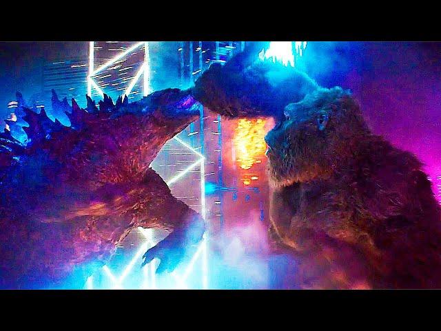 Godzilla vs Kong - Hong Kong Battle Scene - Movie Clip HD