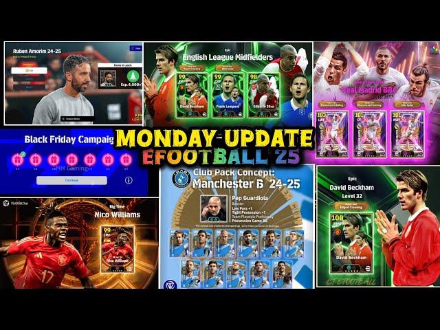 What Is Coming on Monday & Next Thursday in efootball 25 Mobile |New Epic,New Club Pack efootball 25