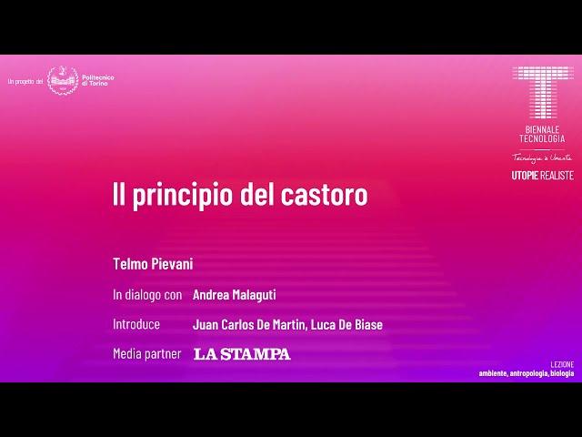 Il principio del castoro | Telmo Pievani