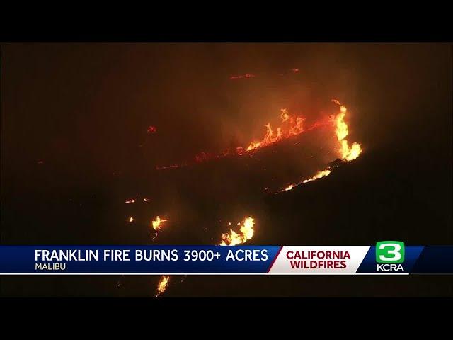 Franklin Fire in Malibu grows to more than 3,900 acres