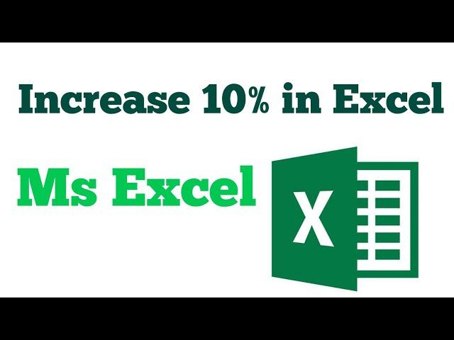 How to add 10 percent  in excel//increase 10 percent in excel//Excel tutorial// learn It 9M