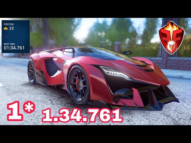 Asphalt 9 | LEGENDARY WEEKEND: AJLANI DRAKUMA - BRIDGE FINALE - 1.34.761 - 1 STAR - EASY ROUTE