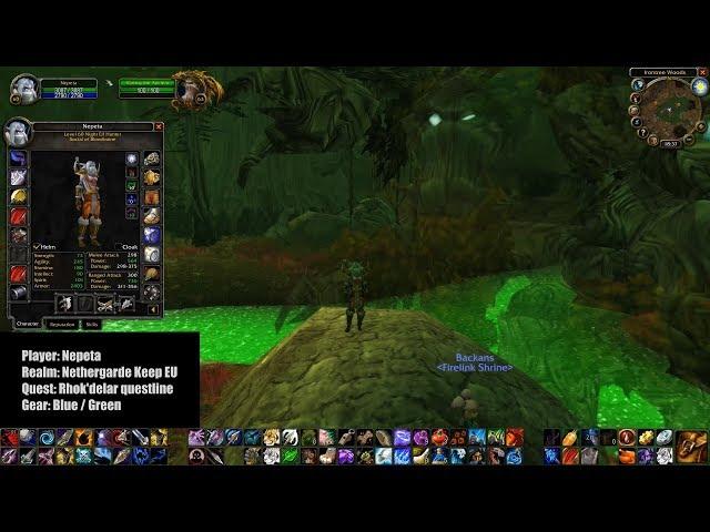 WoW Classic - Rhok'delar questline in blue / green gear