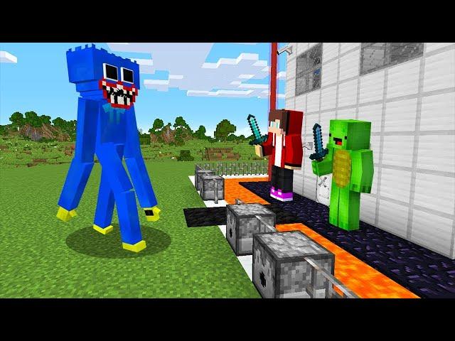 Huggy Wuggy vs The Most Secure House - Minecraft