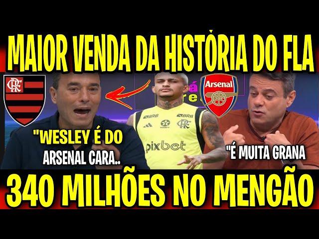 SURREAL MAIOR VENDA DA HISTÓRIA DO MENGÃO! 300 MILHÕES NO FLAMENGO POR WESLEY