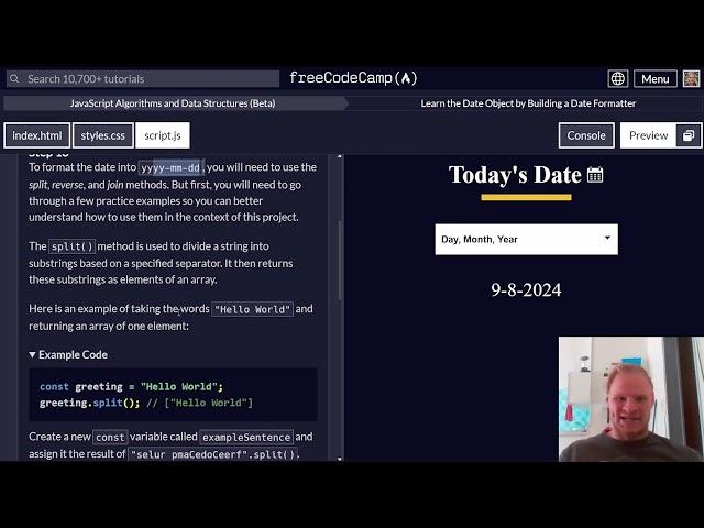 Learn the Date Object by Building a Date Formatter | FreeCodeCamp