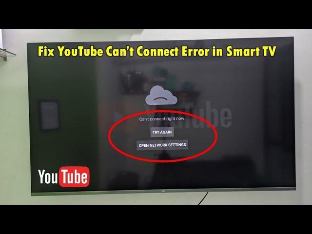 How to fix youtube can't connect right now