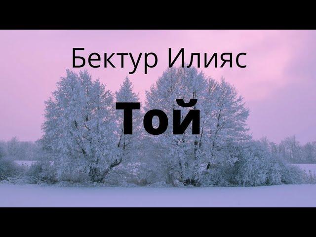 Той. Бектур Илияс. Аңгеме. Аудиокитеп.