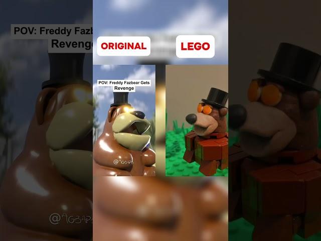 Freddy Fazbear Original vs Lego #fnaf