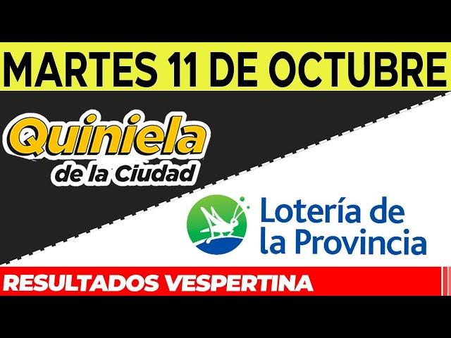 Resultados Quinielas Vespertinas de la Ciudad y Buenos Aires, Martes 11 de Octubre