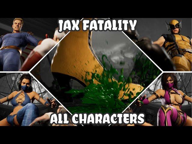 All Characters Perform Jax's Big Boot Kameo Fatality - Mortal Kombat 1