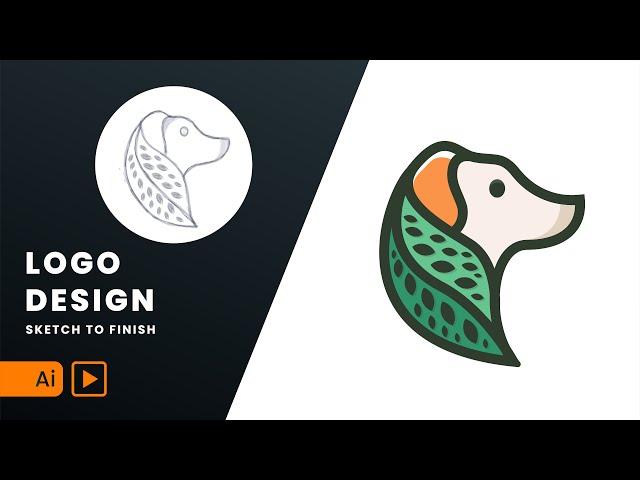 Logo Design Tutorial - How to make a logo using Adobe illustrator