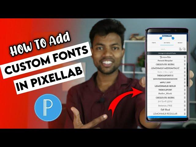 How To Add Custom Fonts in Pixellab App || Make Your Thumbnails Attractive