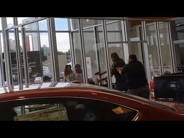 Raw video: Greenville dealership shooting