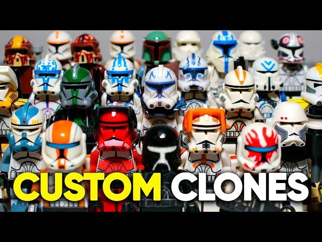 All My LEGO Star Wars Custom Clone Troopers Collection | Все Мои Кастомные ЛЕГО Клоны | Коллекция