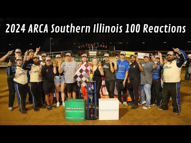 I am stupid for forgetting to add the finish of the race (2024 ARCA Southern Illinois 100 Reactions)