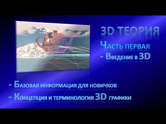 Теория 3D Графики, урок 01 - Введение в 3D Графику