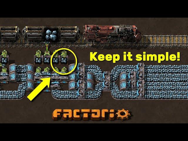 Efficient Train Loading and Unloading - Factorio Beginner Guide / Tutorial