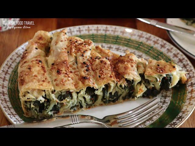 Turkish Spiral Spinach Borek "Ispanaklı Dolama Börek"