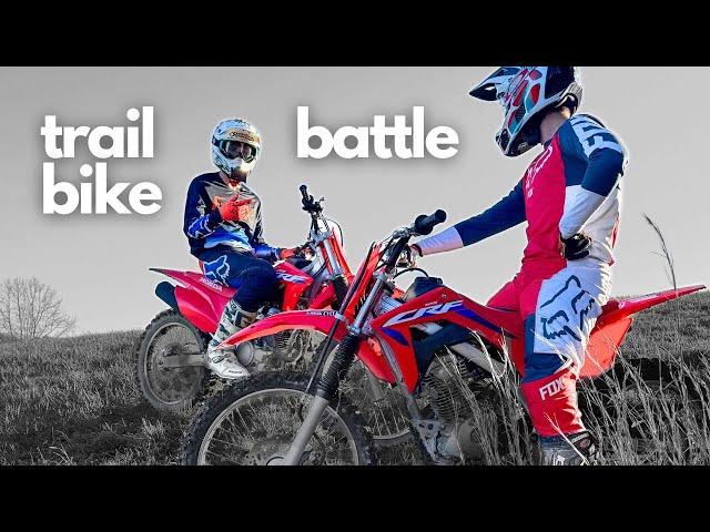 2024 Honda CRF250F vs CRF125F: Trail-Bike Battle on Motocross Track | GoPro Footage