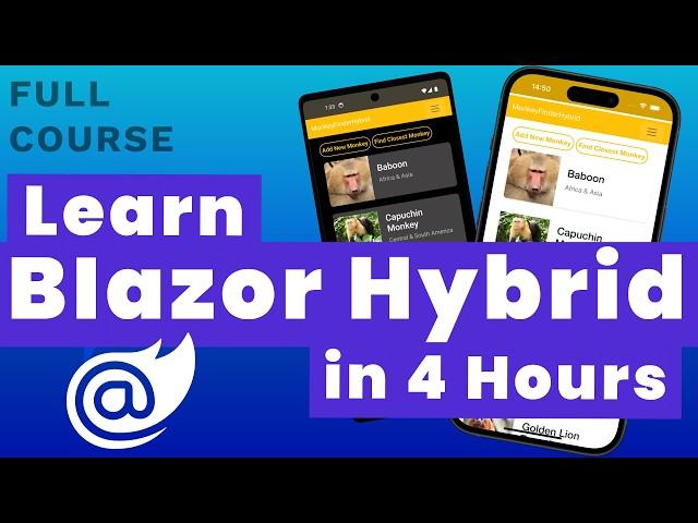 Learn Blazor Hybrid - Full Course for Beginners | Build cross-platform apps in C#