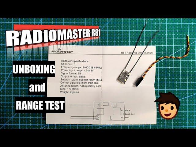 RADIOMASTER R81 unboxing and range test with Jumper T18 Pro