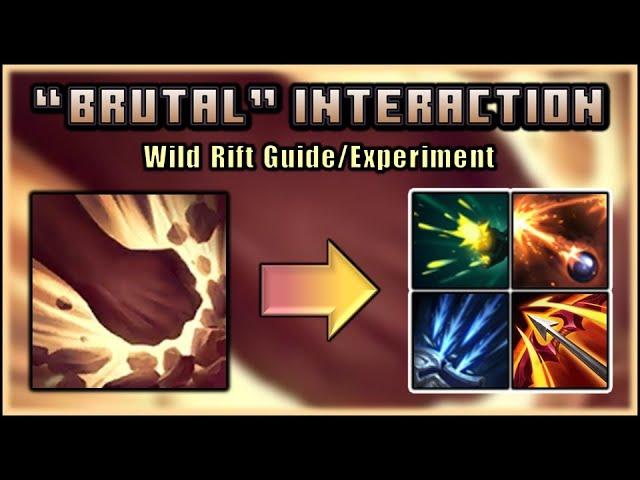 Brutal Rune Interaction On Item And Skills - Wild Rift Guide & Experiment