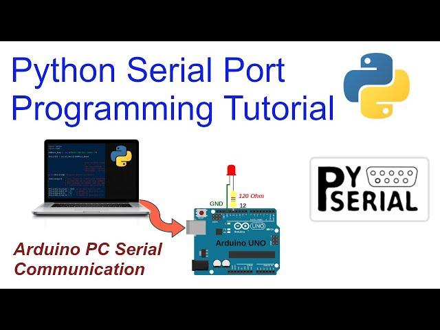 Serial Port Communication between PC  and Arduino using Python 3 and PySerial Tutorial for Beginners