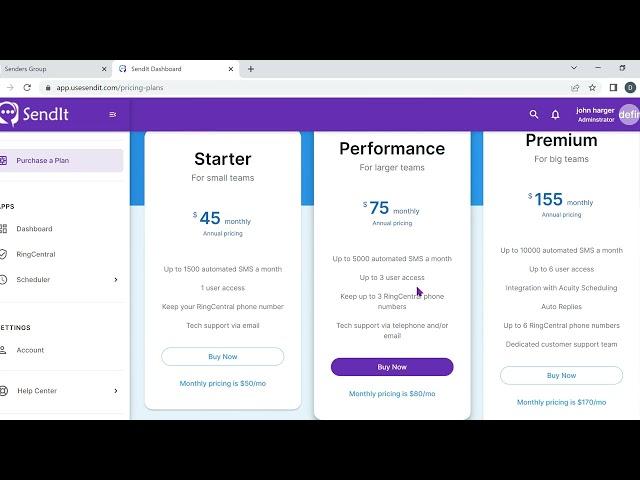 How to Choose your SendIt  plan