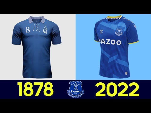  The Evolution of Everton F.C. Football Kit 2021-22 | All Everton Football Jerseys in History 2022