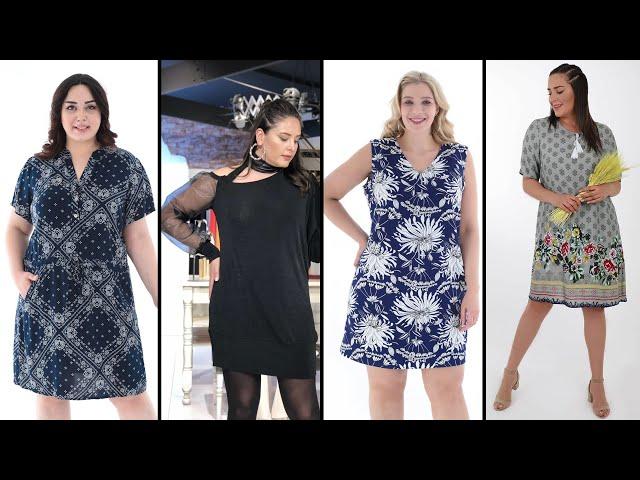 2021 Yaz Tuvid XXL Büyük Beden Elbiseler 2 | Plus Size Dresses of 2021 Summer