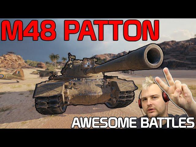 2 EPIC Battles with M48 Patton | World of Tanks