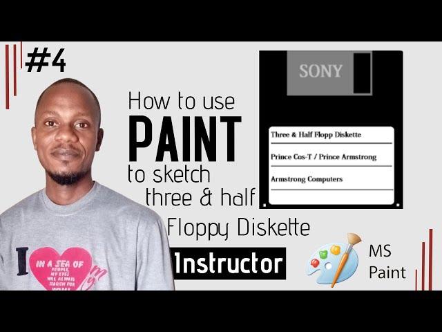 Ready to Create Your Own 3.5" Floppy Disk in Paint? Here's How! - Easy drawing tutorial