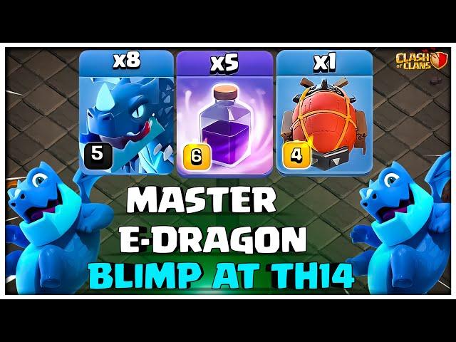 MASTER Electro Dragon BLIMP at Town Hall 14 | Best TH14 Attack Strategies in Clash of Clans