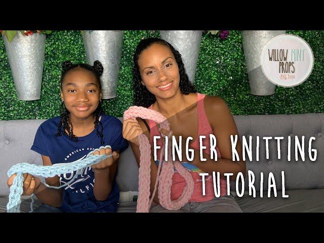 DIY SCARF FOR KIDS / FINGER KNITTING TUTORIAL