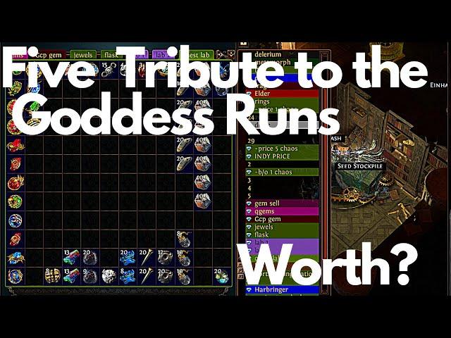 Path of Exile Tribute to the Goddess Lab runs