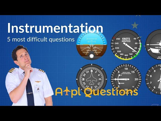 TOUGHEST 5 Instrumentation questions from EASA ATPL Questions database! Captain Joe & Fabi