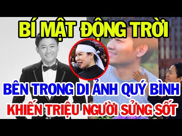 Bí Mật Động Trời Bên Trong Di Ảnh Của Nghệ Sĩ Quý Bình Khiến Triệu Người Sửng Sốt