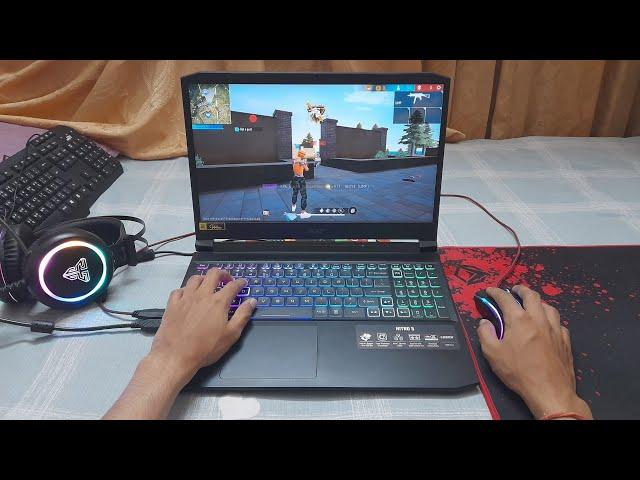 Ryzen 5 5600h Gtx 1650 FreeFire Laptop Gameplay Acer Nitro 5