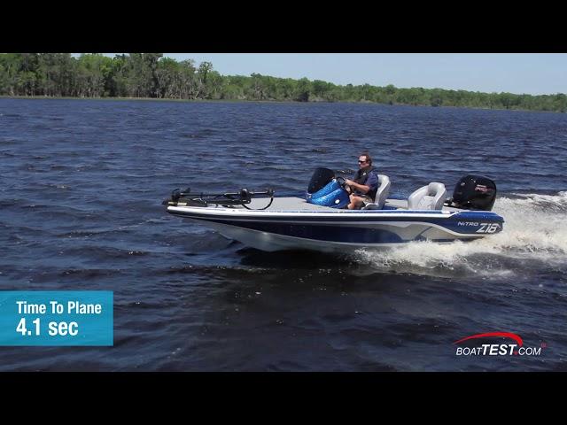 Nitro Z18 (w/ Mercury 150-hp Pro XS) (2019-) Test Video - By BoatTEST.com