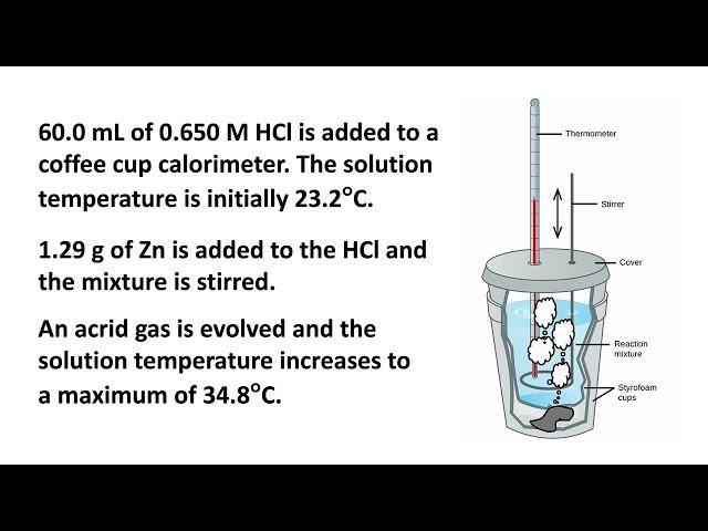 Zn HCl Calorimetry Expt