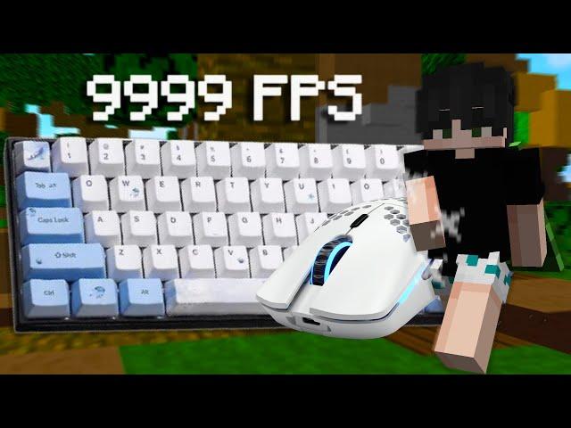 [240 fps] Keyboard + Mouse Sounds| Hypixel Bedwars ASMR