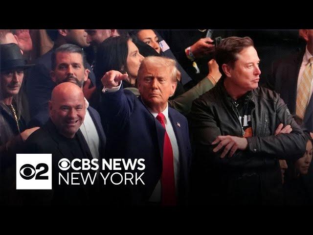 Trump attends UFC fight at MSG with Elon Musk