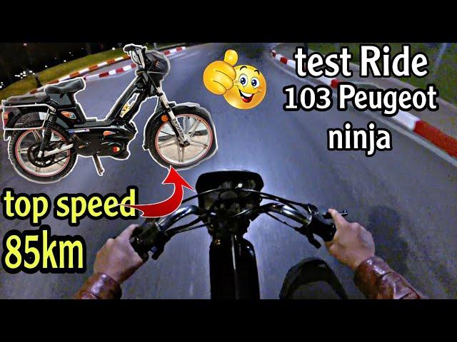 Test Ride Peugeot ninja 103 + top speed