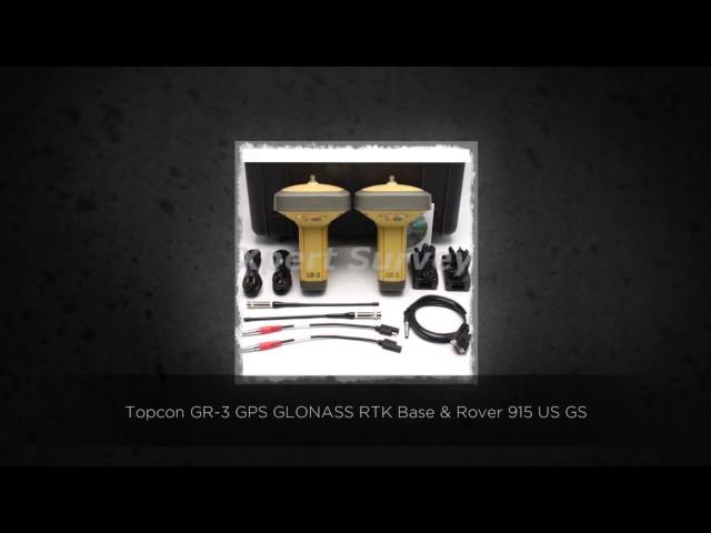 Topcon GR-3 GPS GLONASS RTK Base & Rover 915 US GSM Receiver