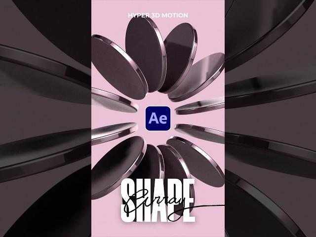 Create a Cinematic 3D Shape Array in After Effects