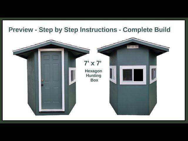 Hexagon Deer Blind Build - Full Instructional Video