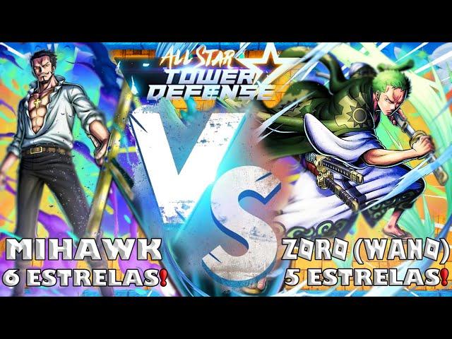 MIHAWK VS ZORO in All Star Tower Defense!