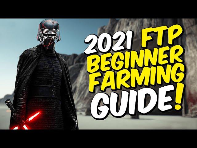 Star Wars: Galaxy of Heroes 2021 F2P Beginner Farming Guide!